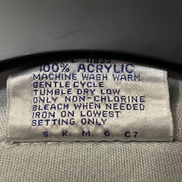 Vintage Track & Court Gray w/Navy and Red Pin Stipe Track Jacket Men’s Size M - Picture 5 of 5